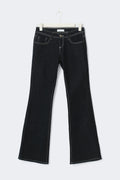 Ultra low flare petite jeans