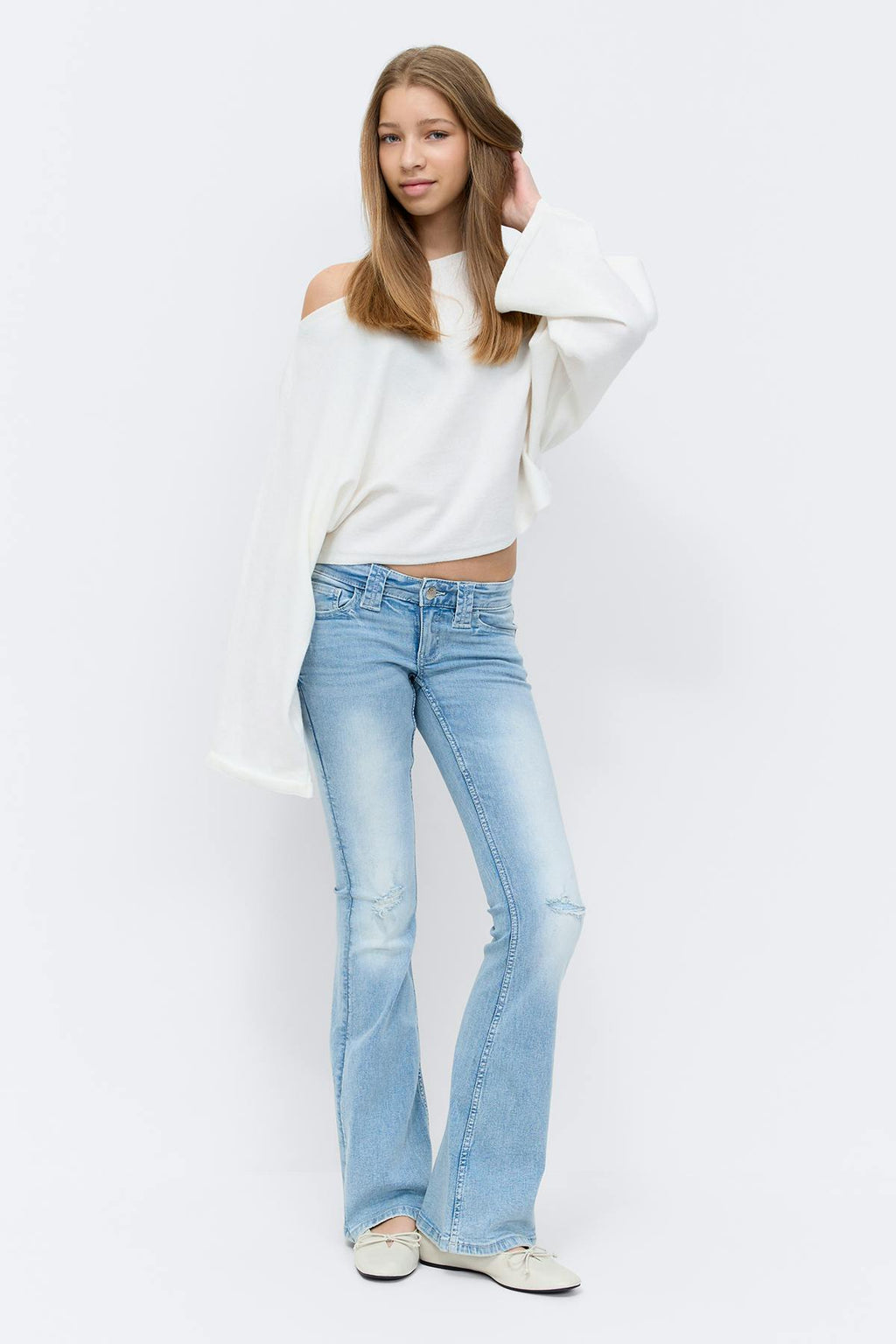 Y too clean flare jeans