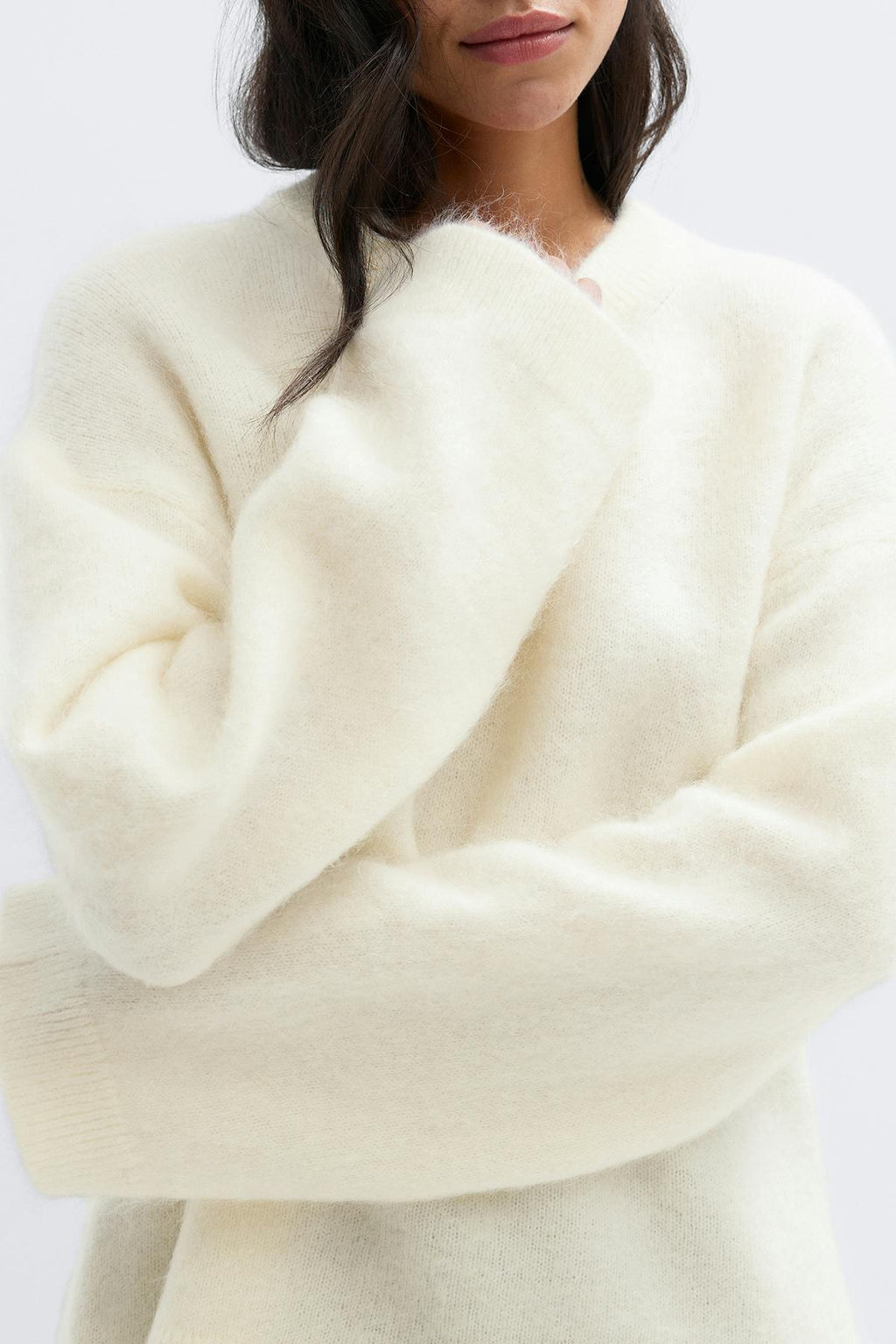 Mohair knitted sweater