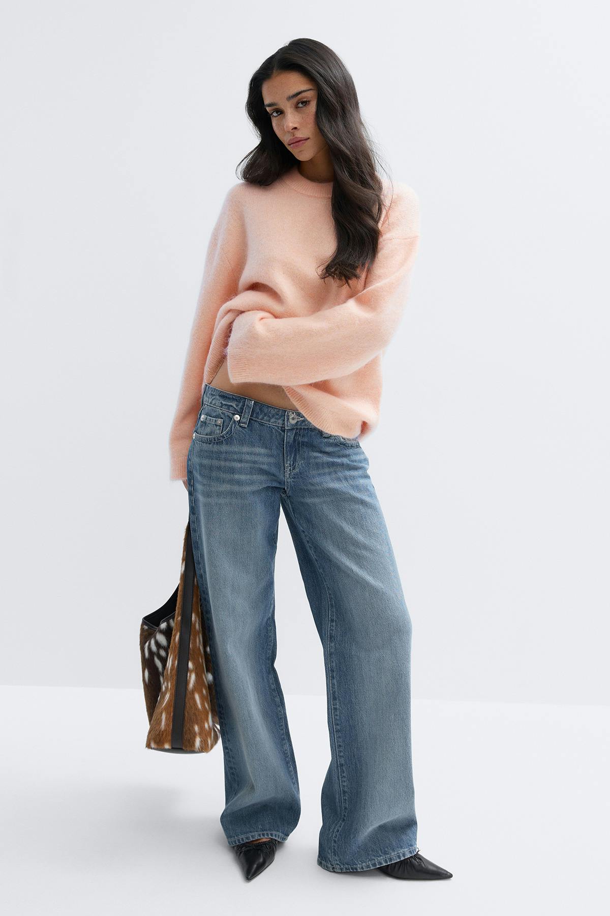 Mohair knitted sweater