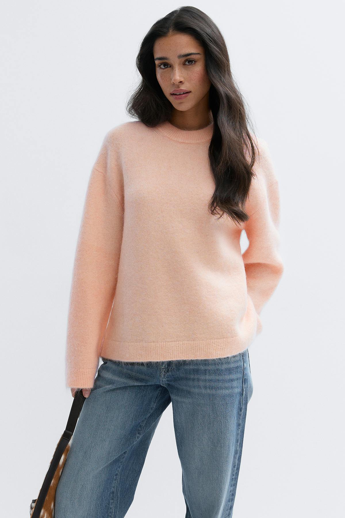 Mohair knitted sweater