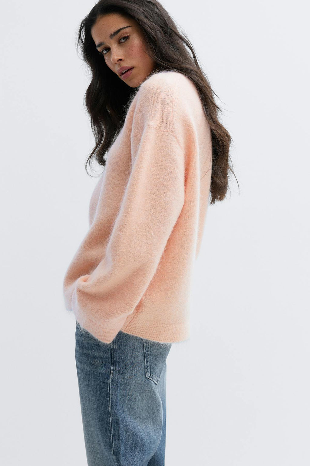 Mohair knitted sweater