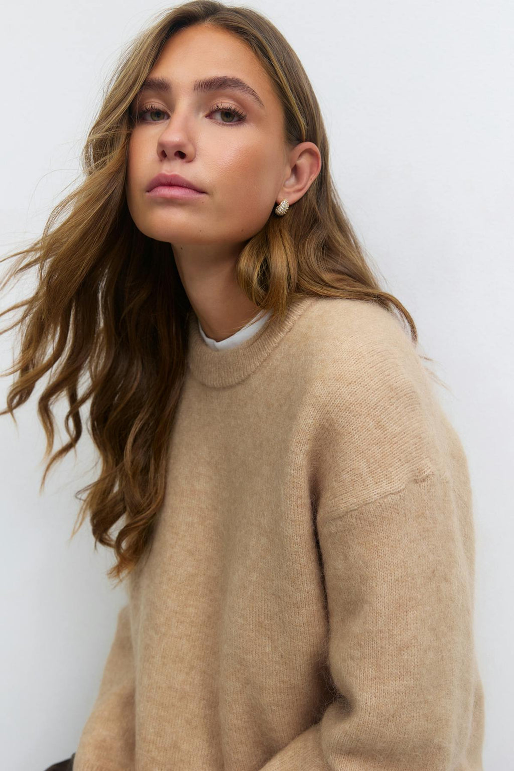 Mohair knitted sweater