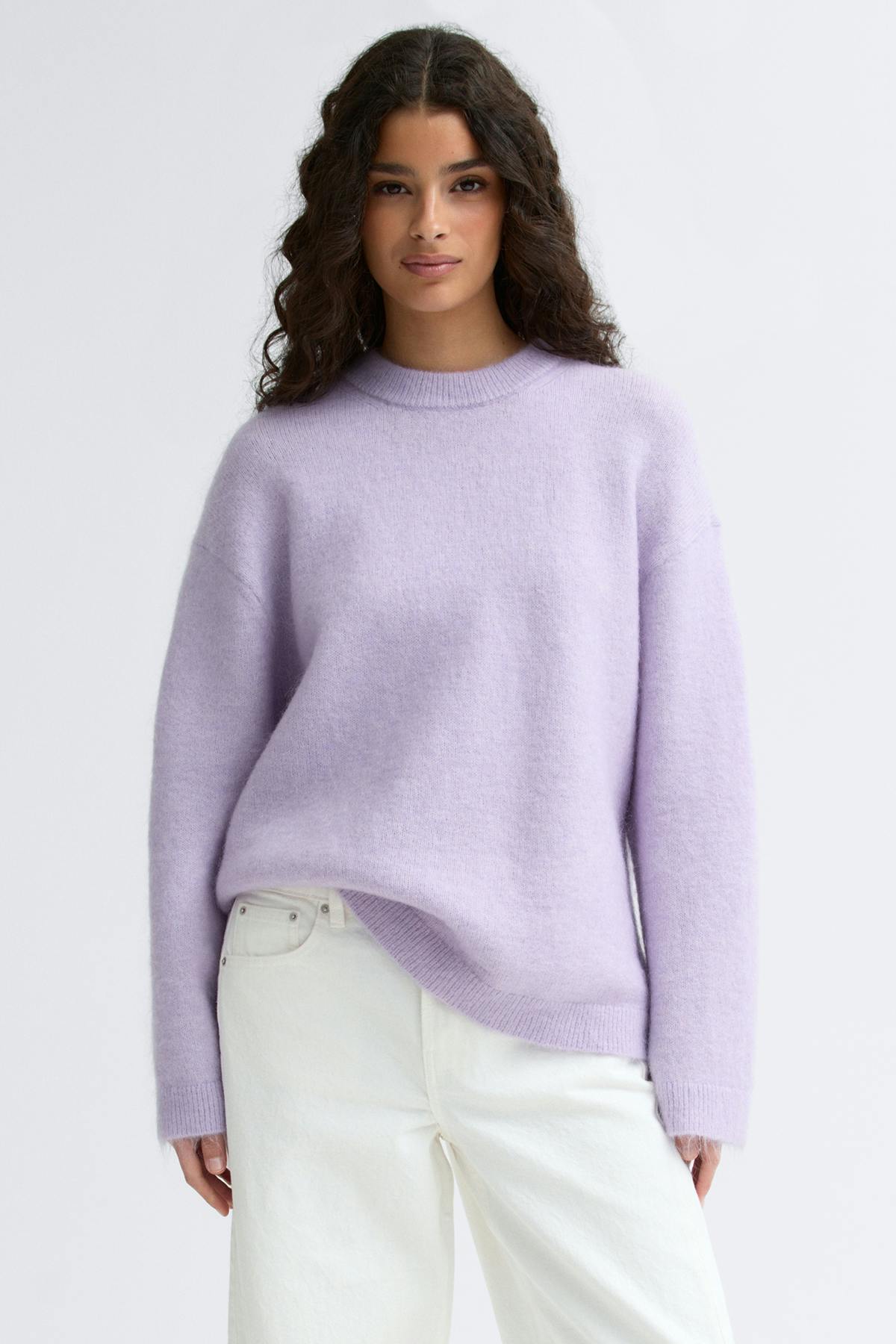 Mohair knitted sweater