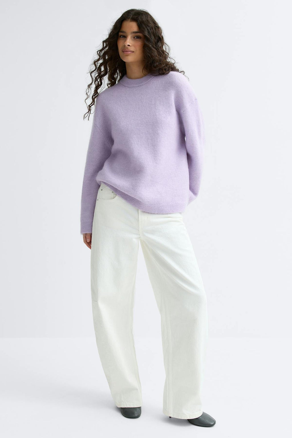 Mohair knitted sweater
