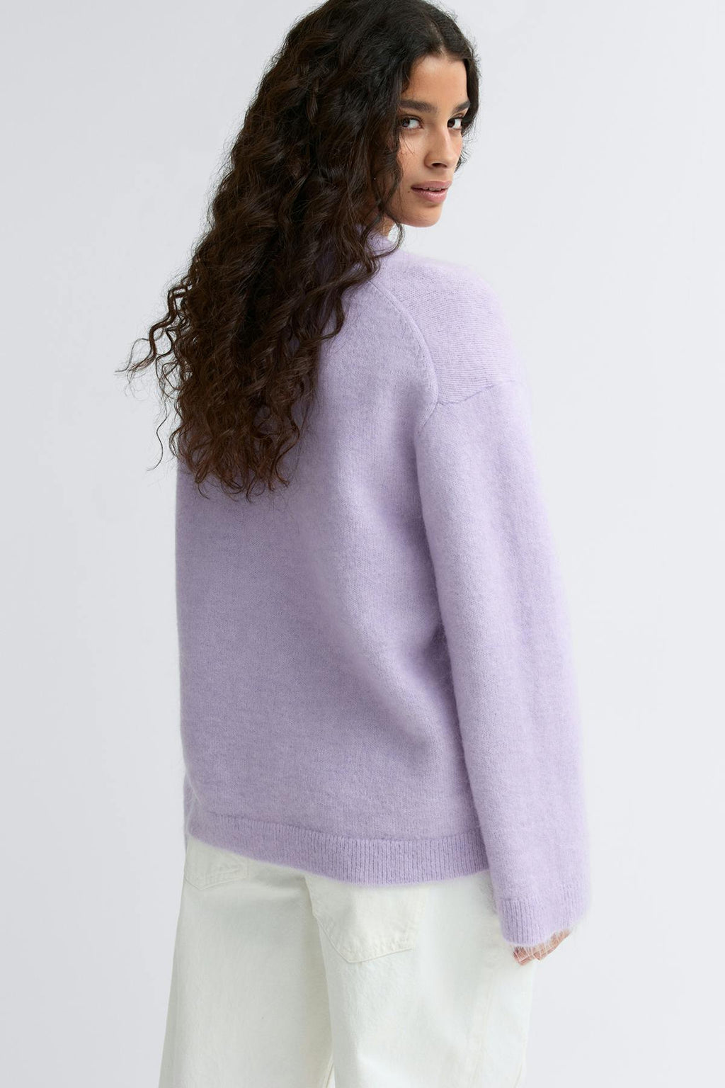 Mohair knitted sweater