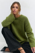 Mohair knitted sweater