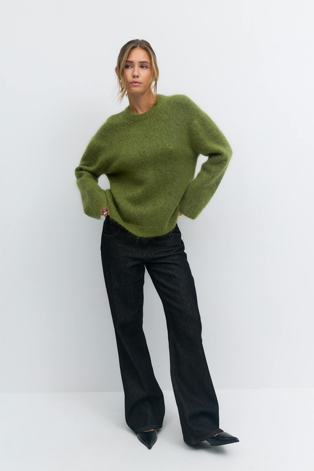 Mohair knitted sweater