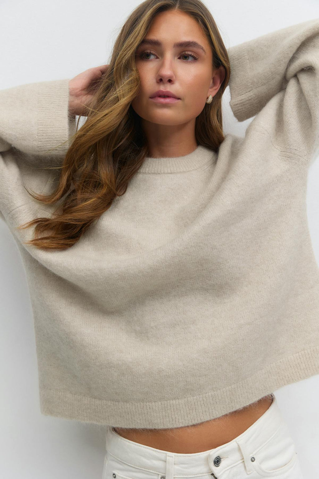 Mohair knitted sweater