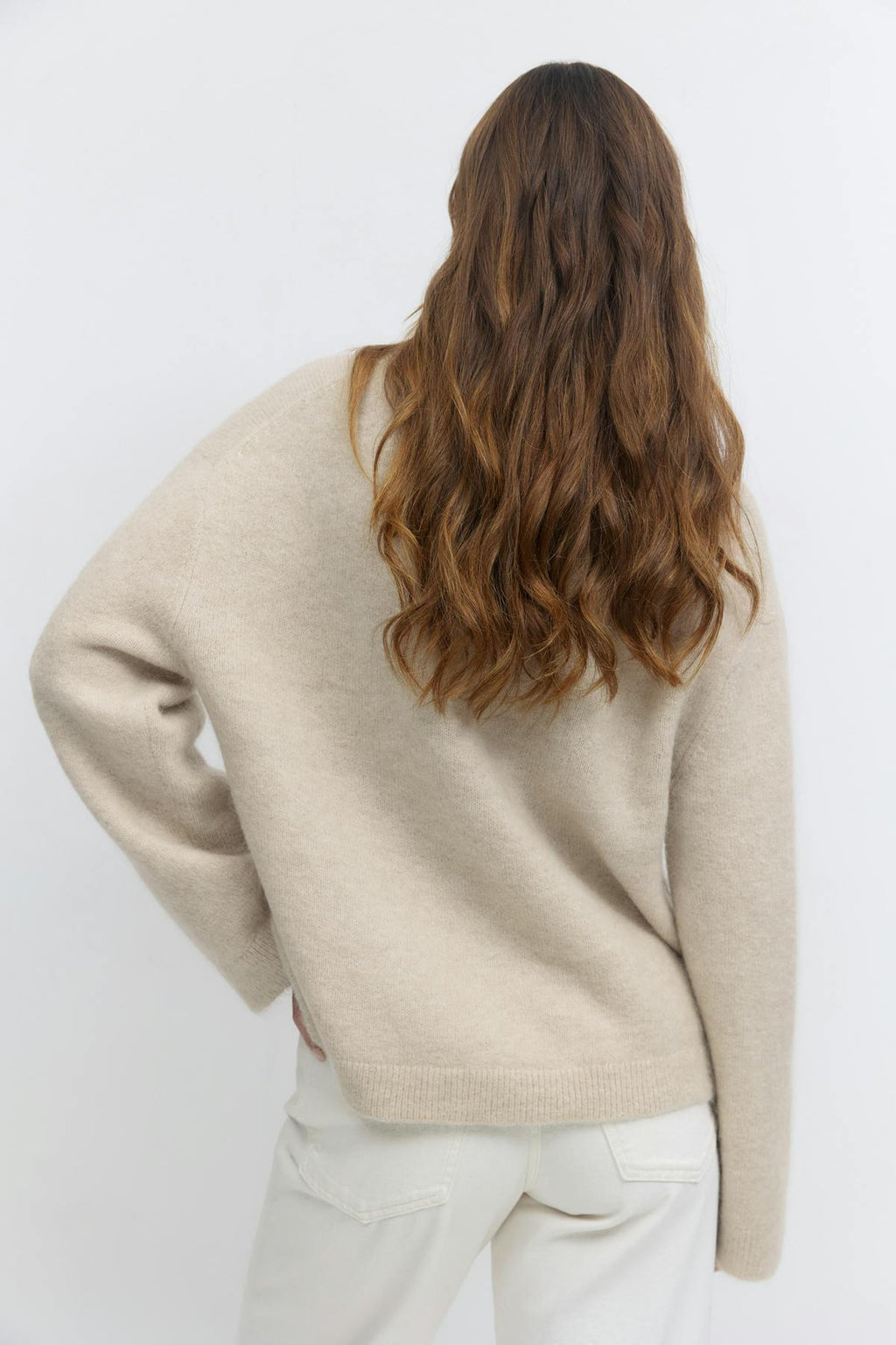 Mohair knitted sweater