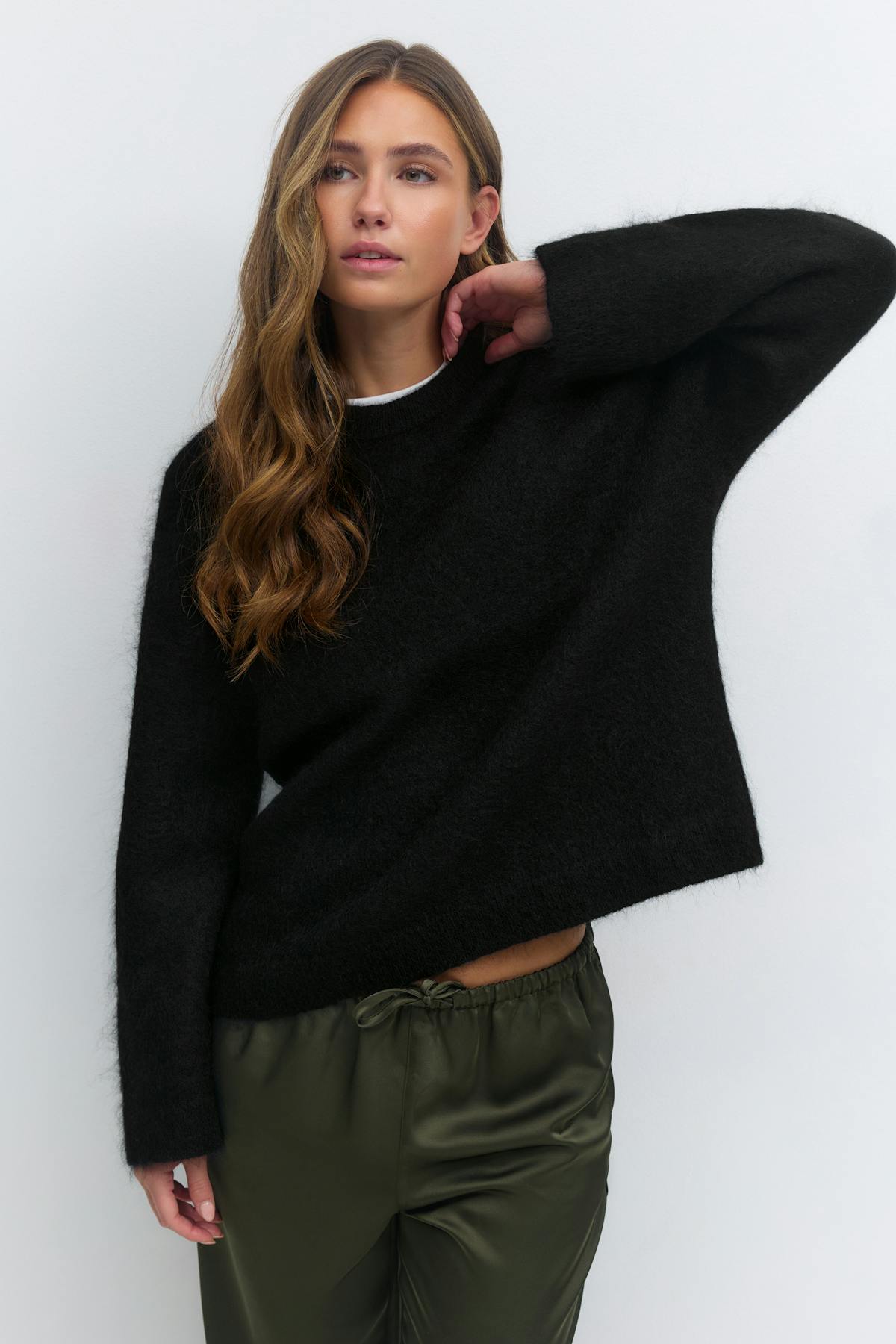 Mohair knitted sweater