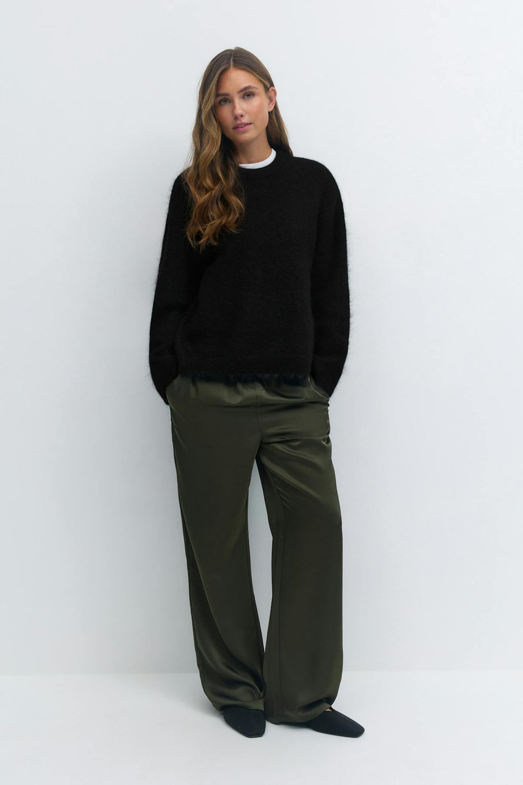 Mohair knitted sweater