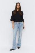 Ultra low bootcut jeans