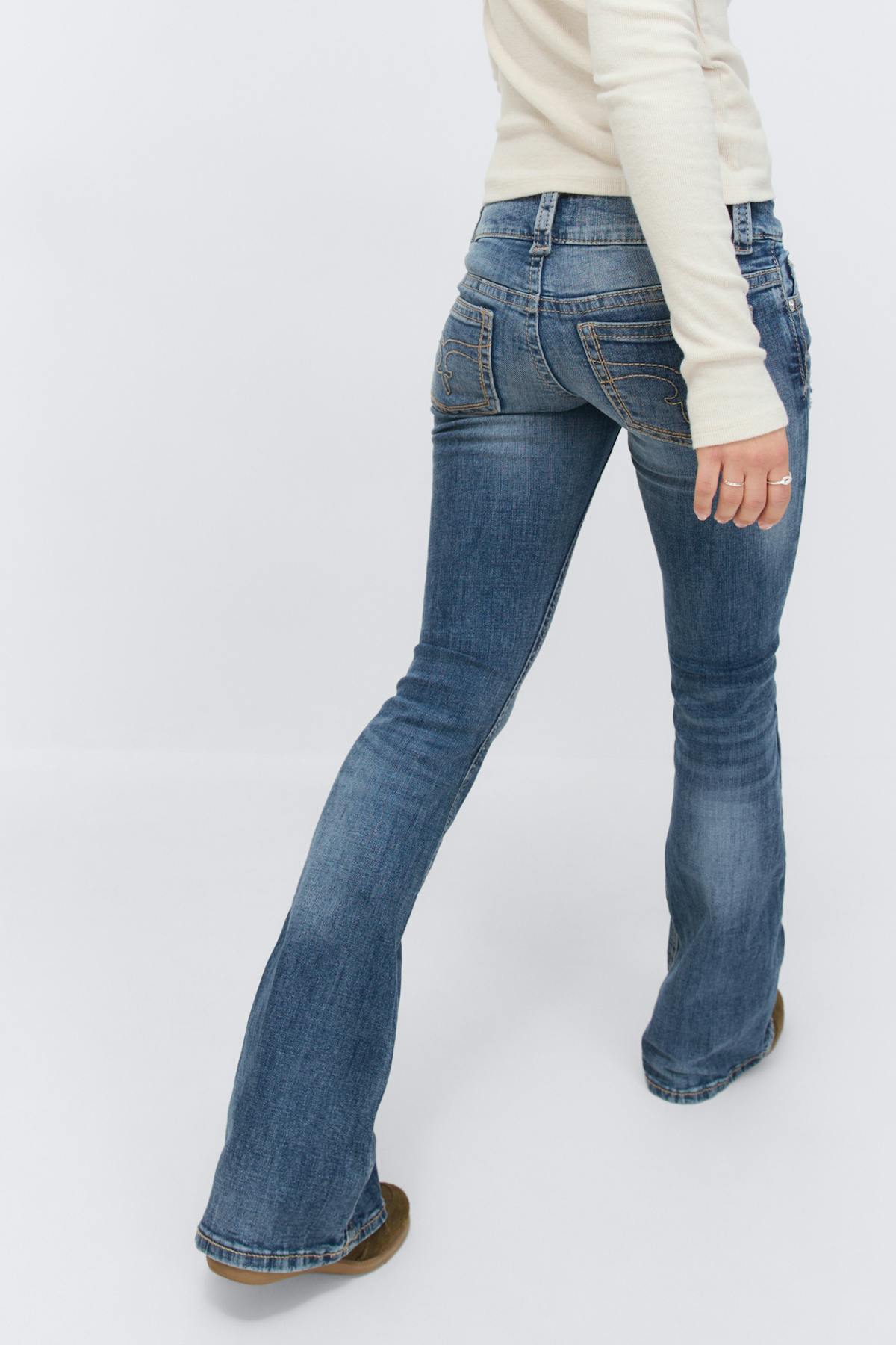 14+ low rise flare jeans