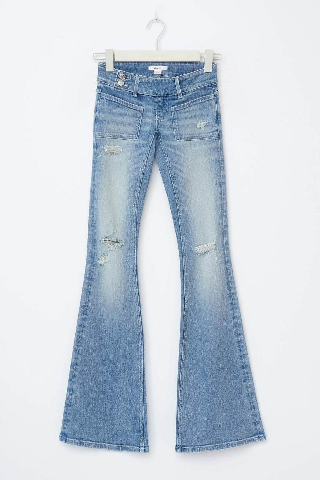 14+ pleated flare jeans