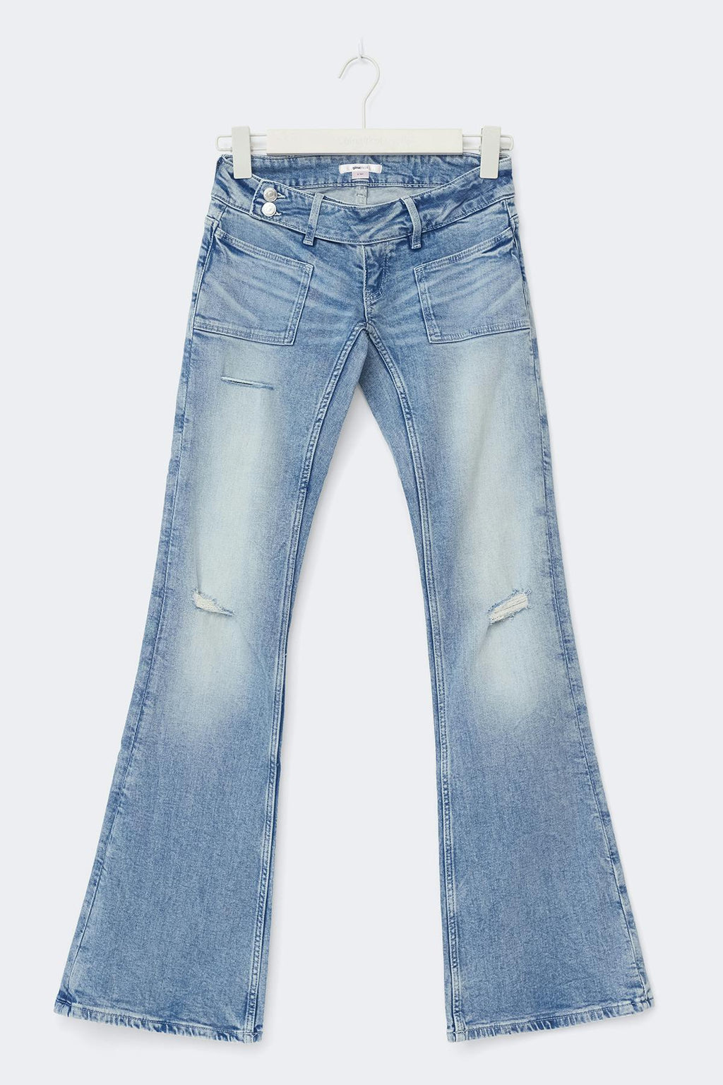 14+ pleated flare jeans tall