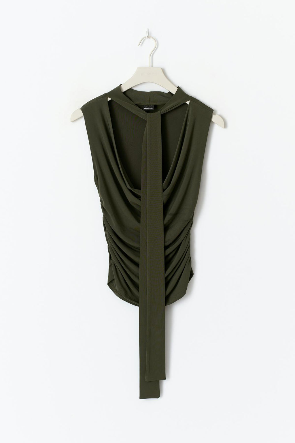 Cowlneck scarf top