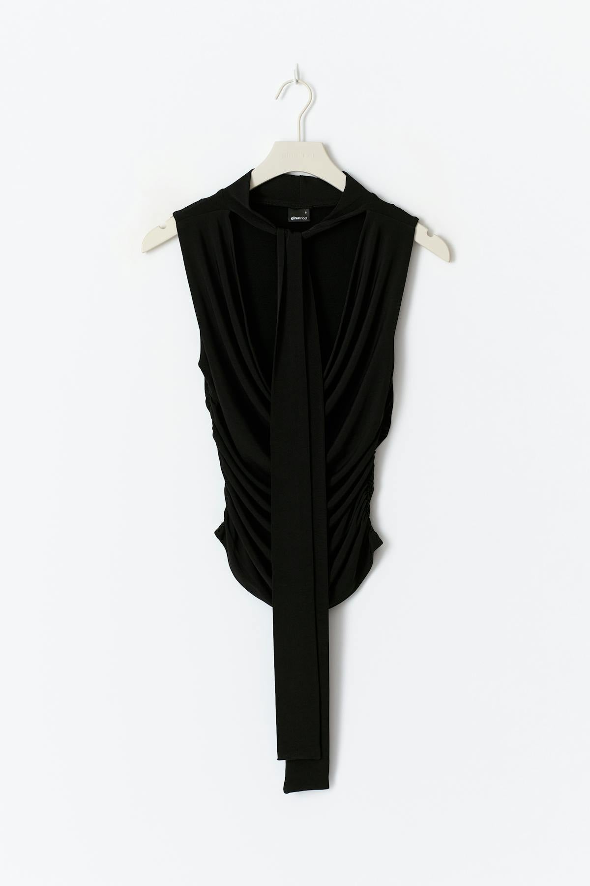 Cowlneck scarf top