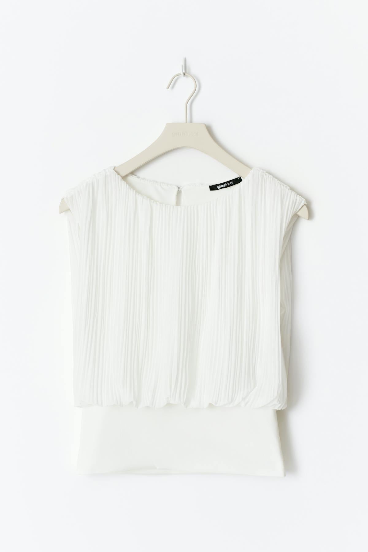 Sleeveless chiffon top