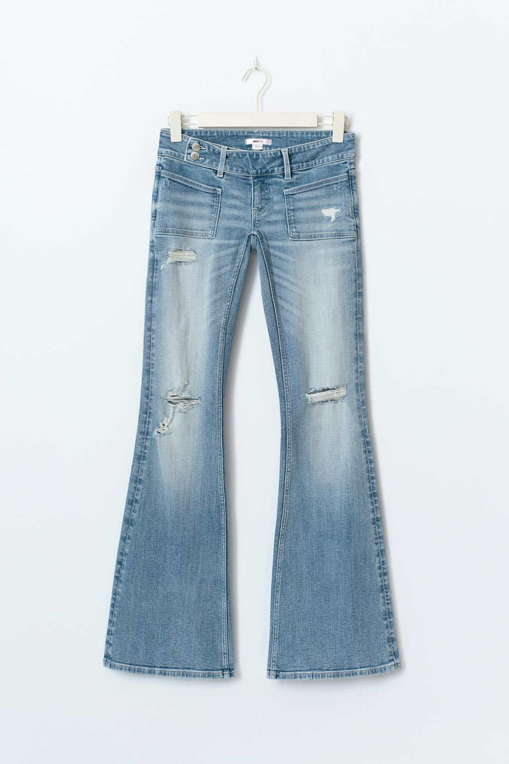 14+ pleated flare jeans