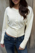 Y shaped knitted cardigan