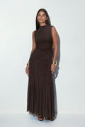 Dropped waist maxi dress