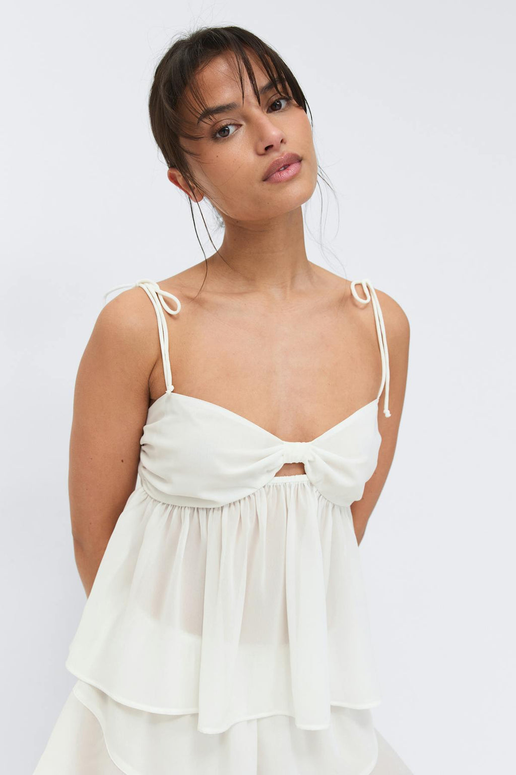 Chiffon loungewear singlet