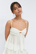Chiffon loungewear singlet