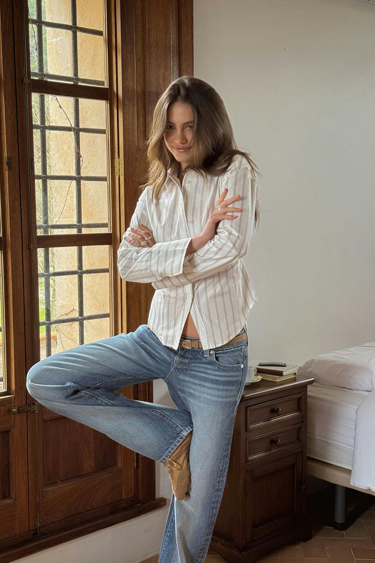 Shaped blouse