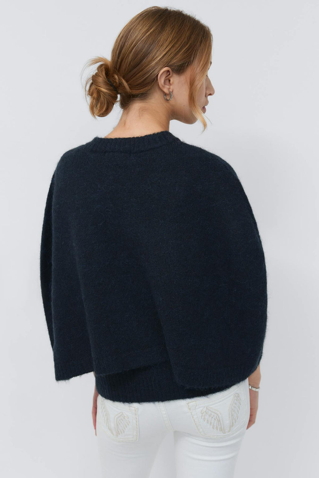 Y knitted cape cardigan
