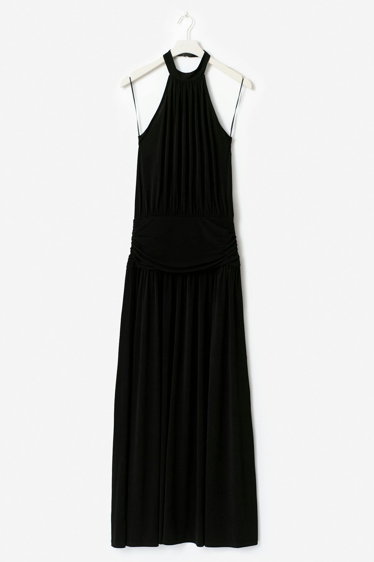 Halterneck maxi dress