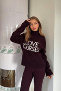 Y knitted turtleneck sweater