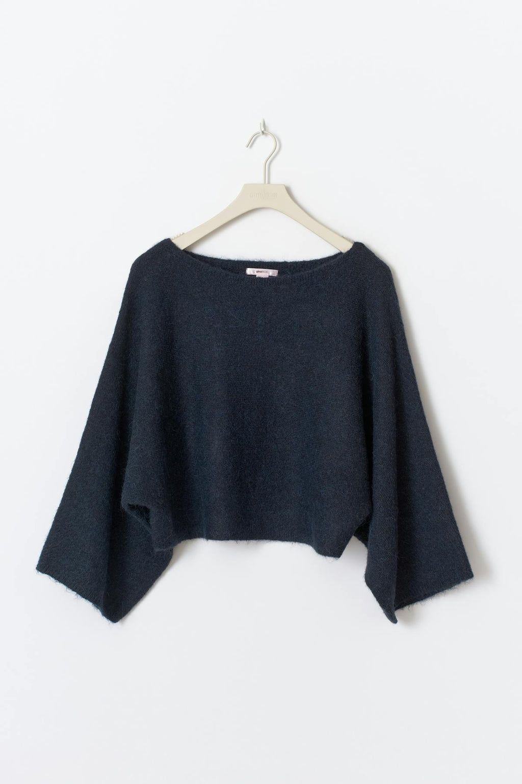 Y knitted poncho sweater