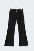 Ultra low flare petite jeans