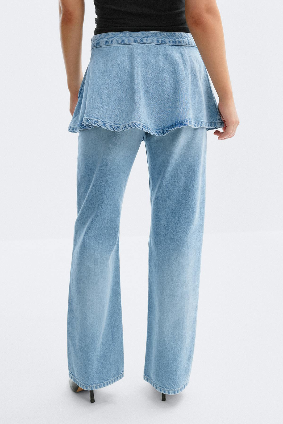 Denim mini skirt