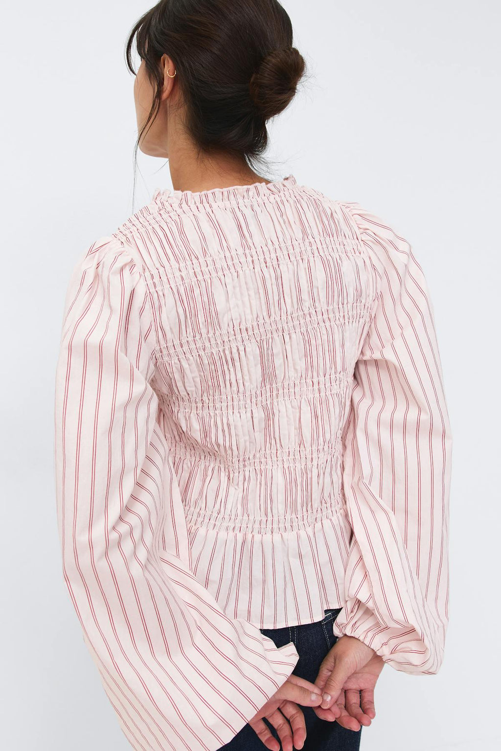 Poplin smock blouse