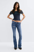 14+ low rise flare jeans tall