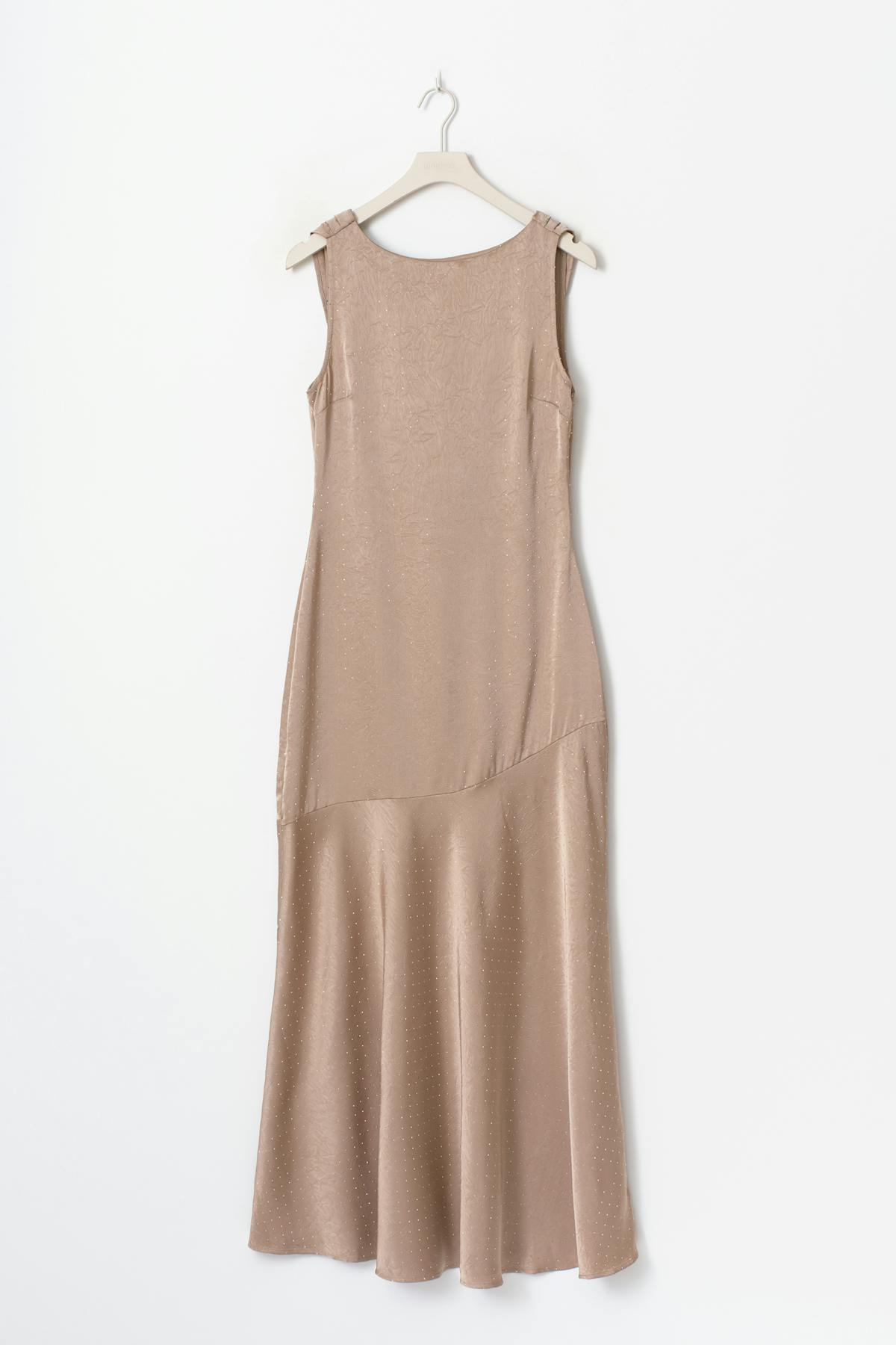 Open back rhinestone dress