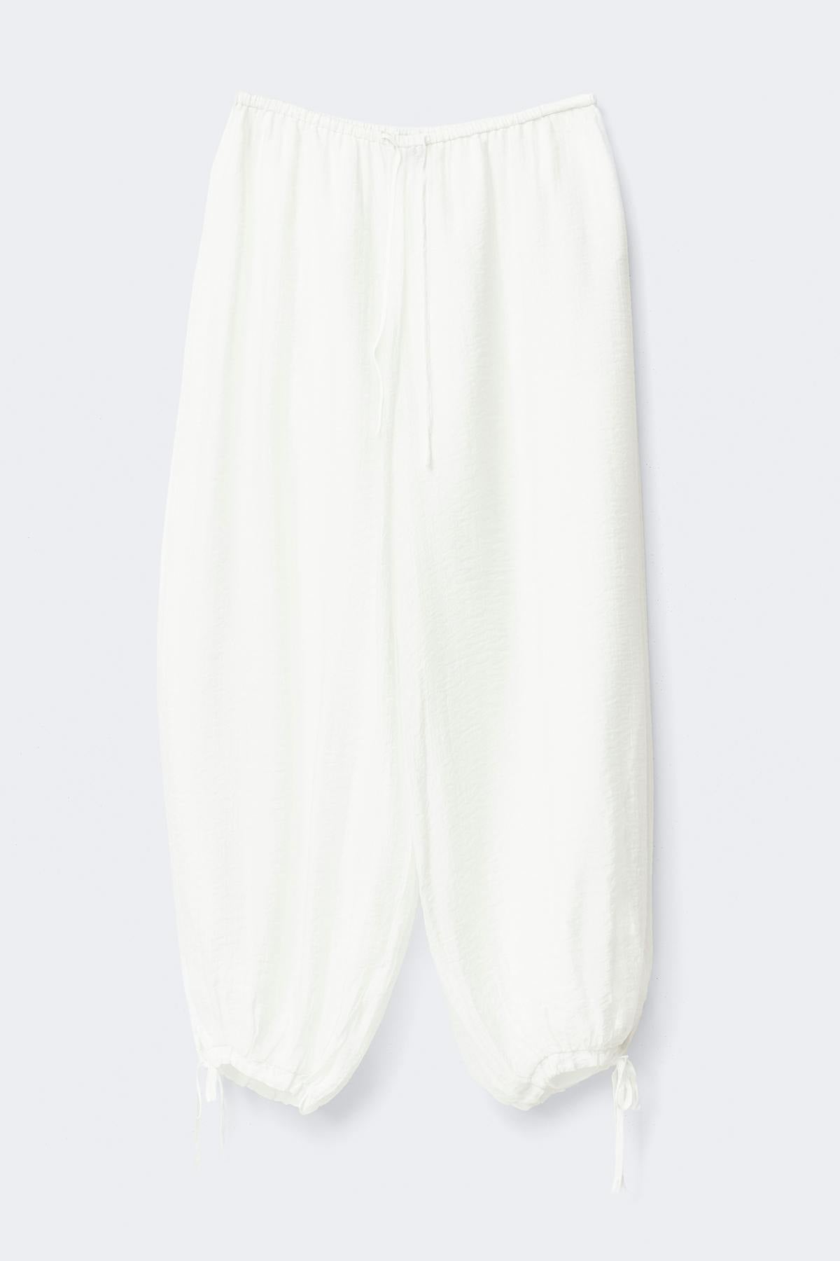 Sheer balloon trousers