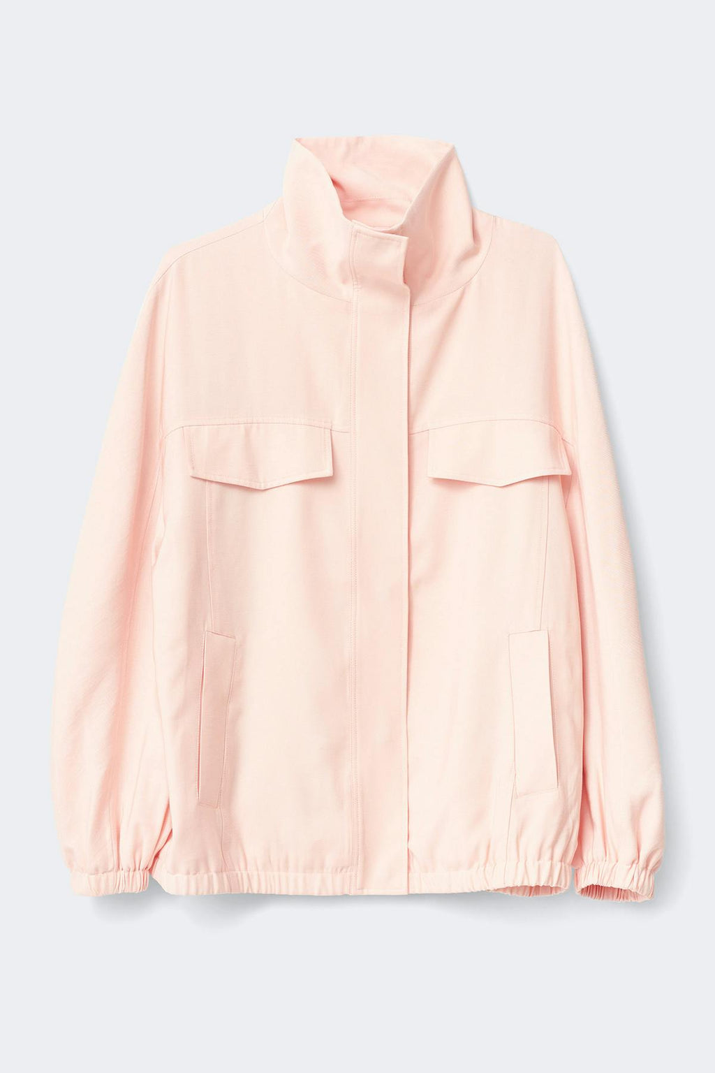 High neck cargo jacket
