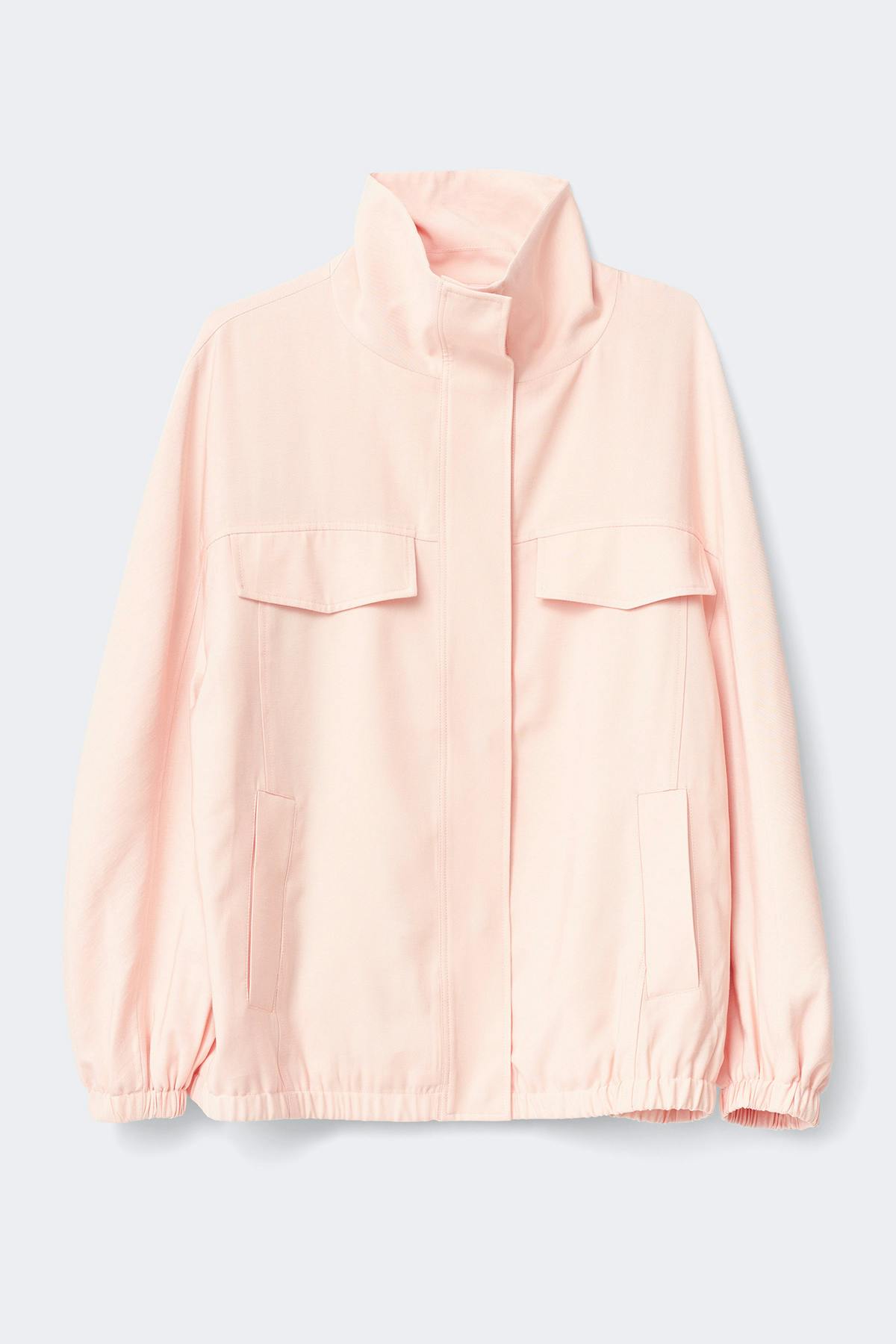 High neck cargo jacket