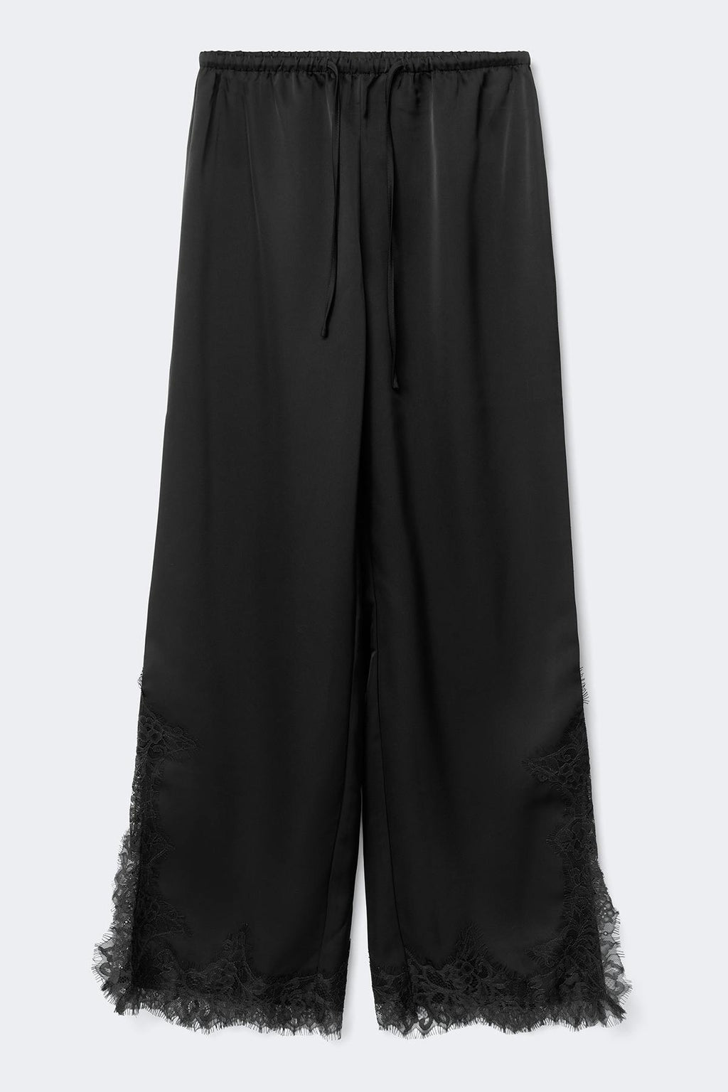 Satin lace trousers