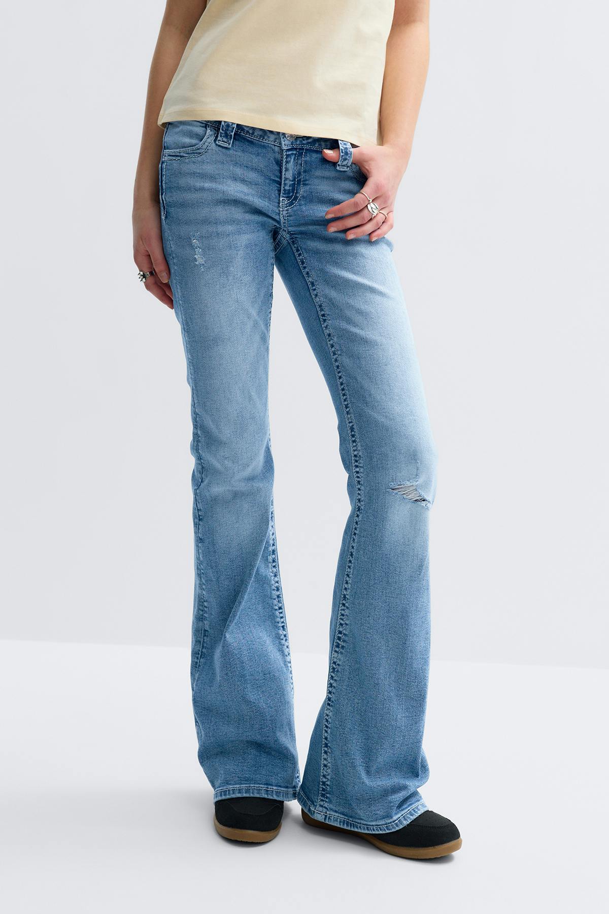 Y too messy flare jeans tall