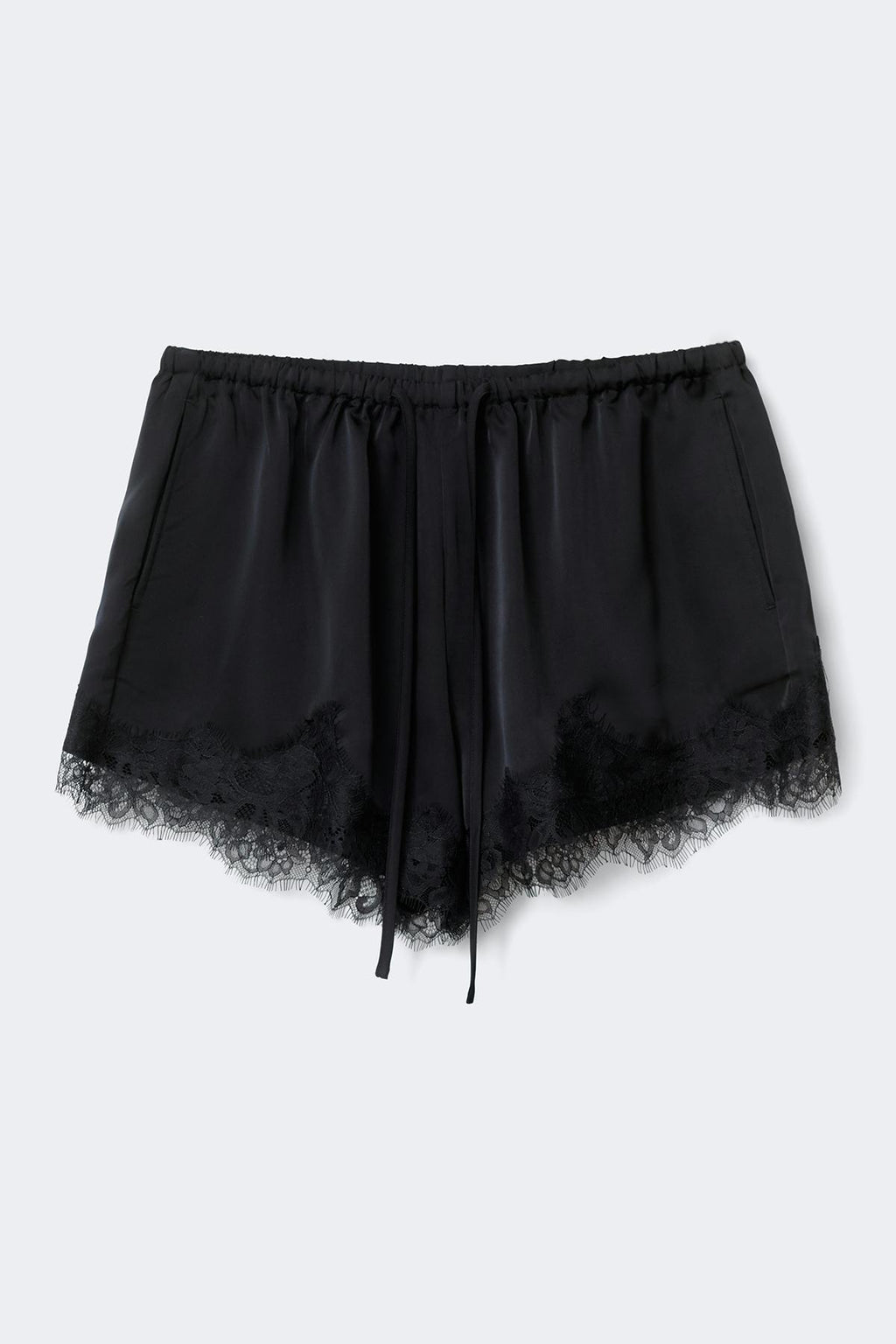 Satin lace shorts