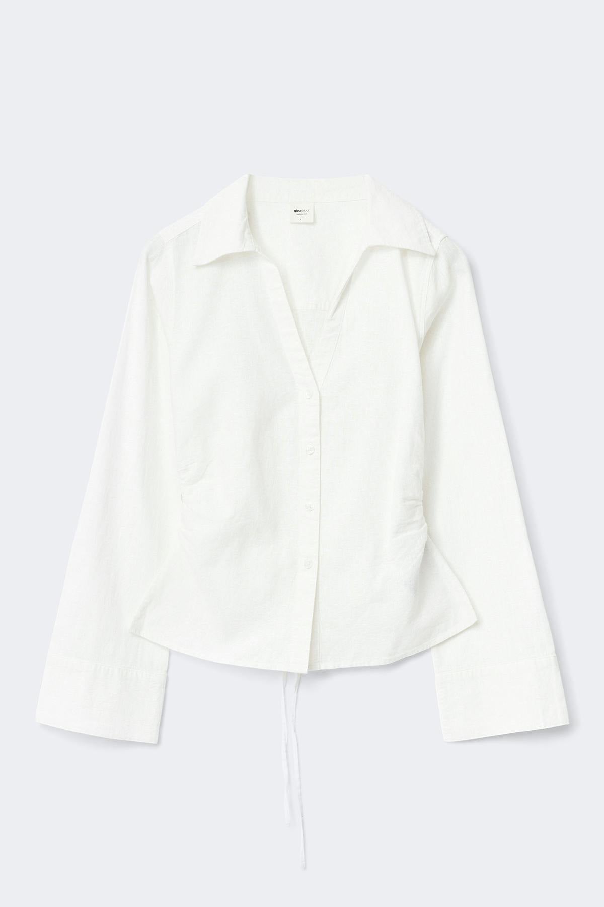 Linen blend shirt