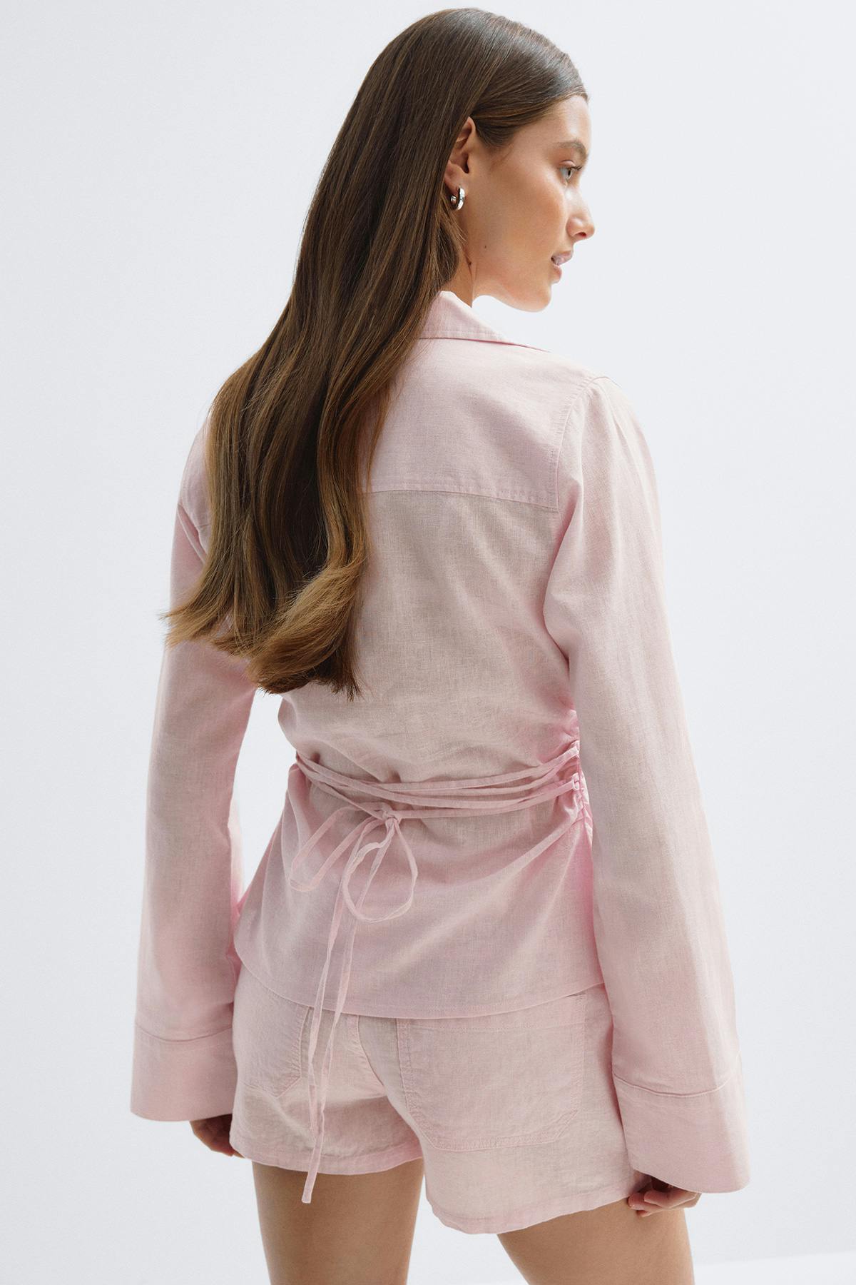 Linen blend shirt