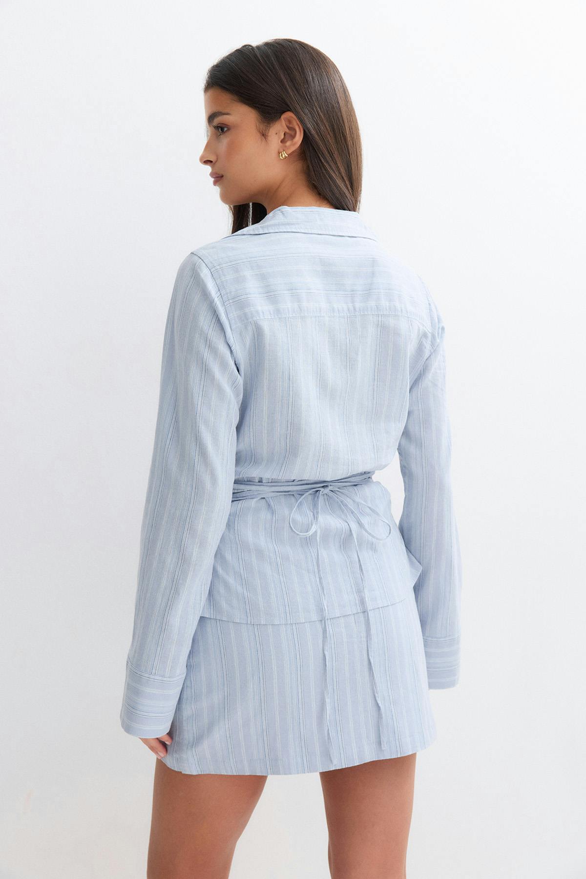 Linen blend shirt