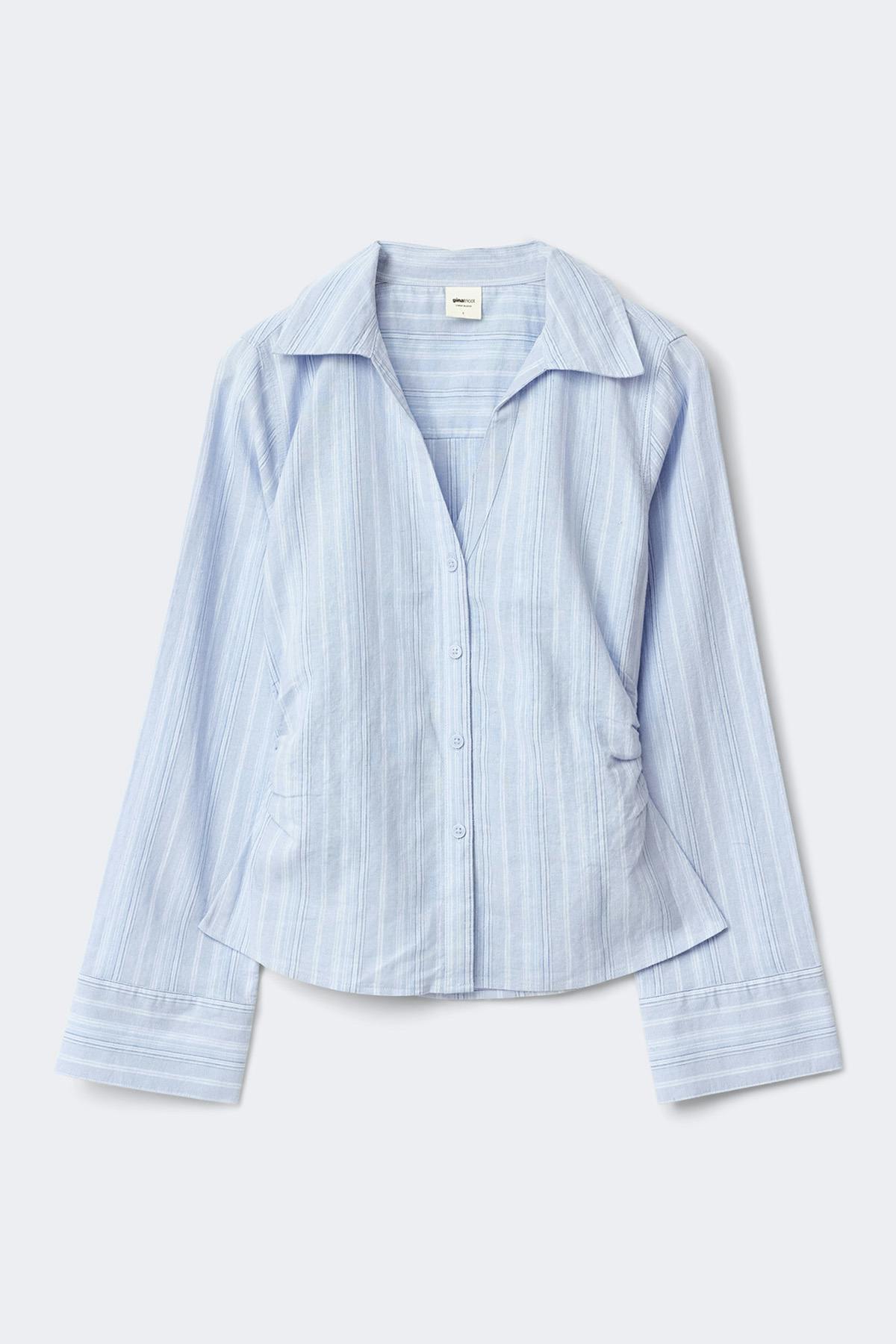 Linen blend shirt