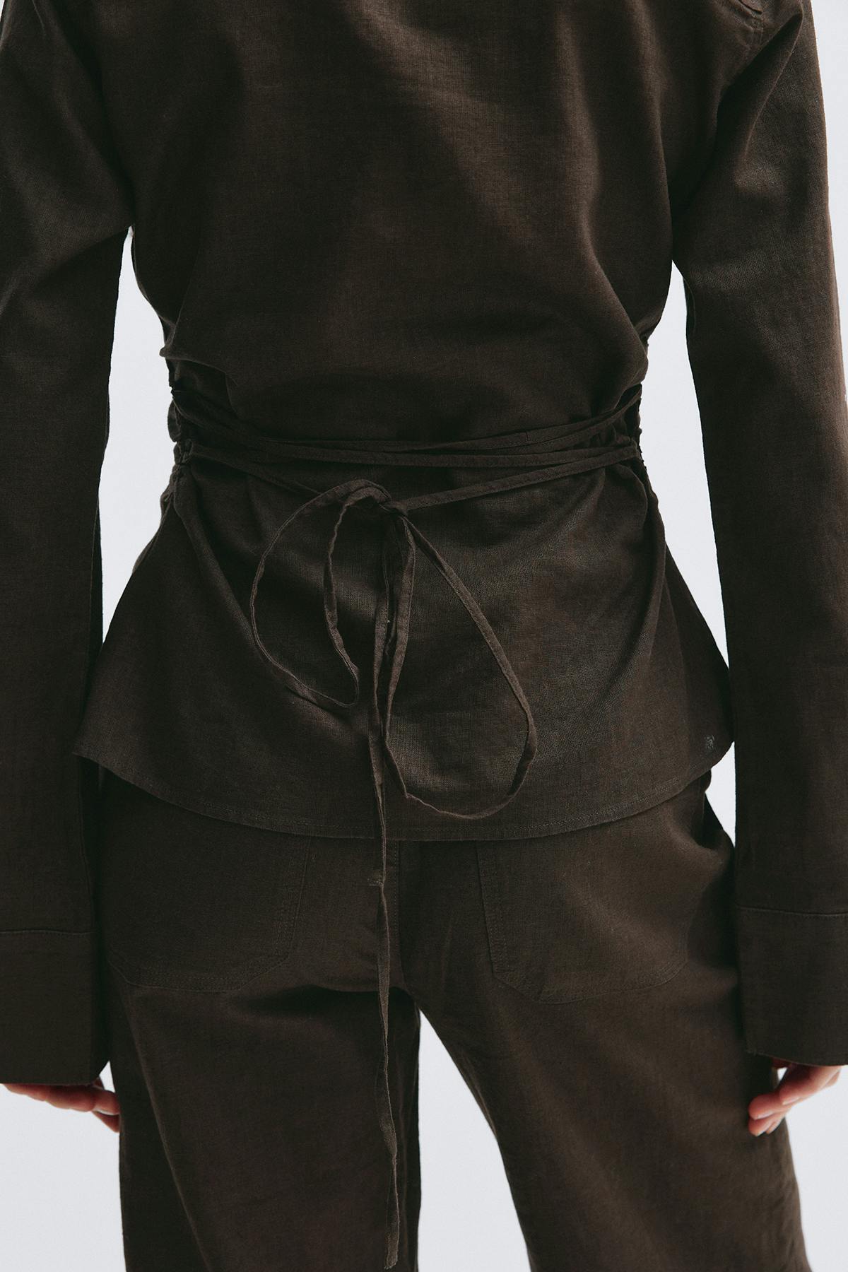 Linen blend shirt