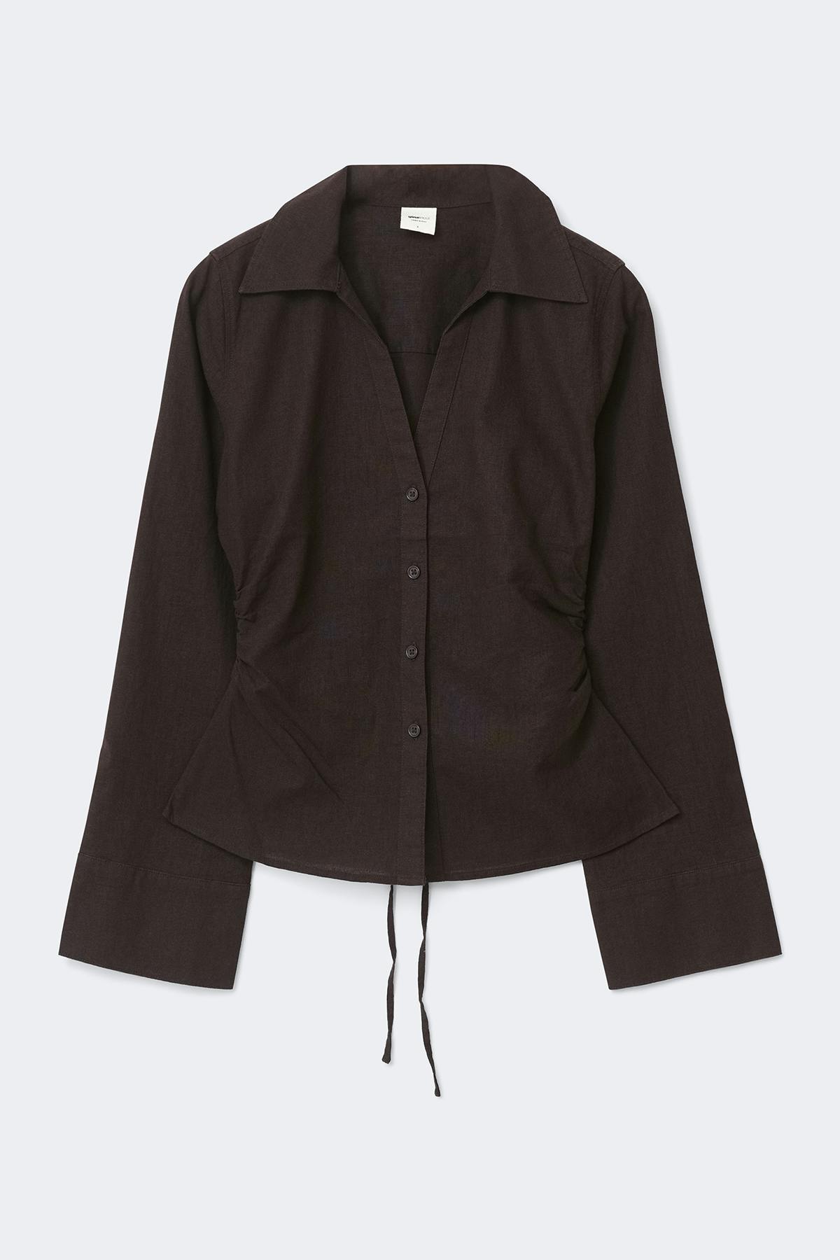 Linen blend shirt